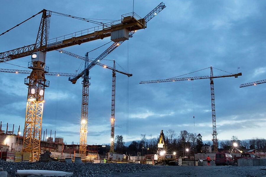 Illustrasjonsfoto av byggeplass.  