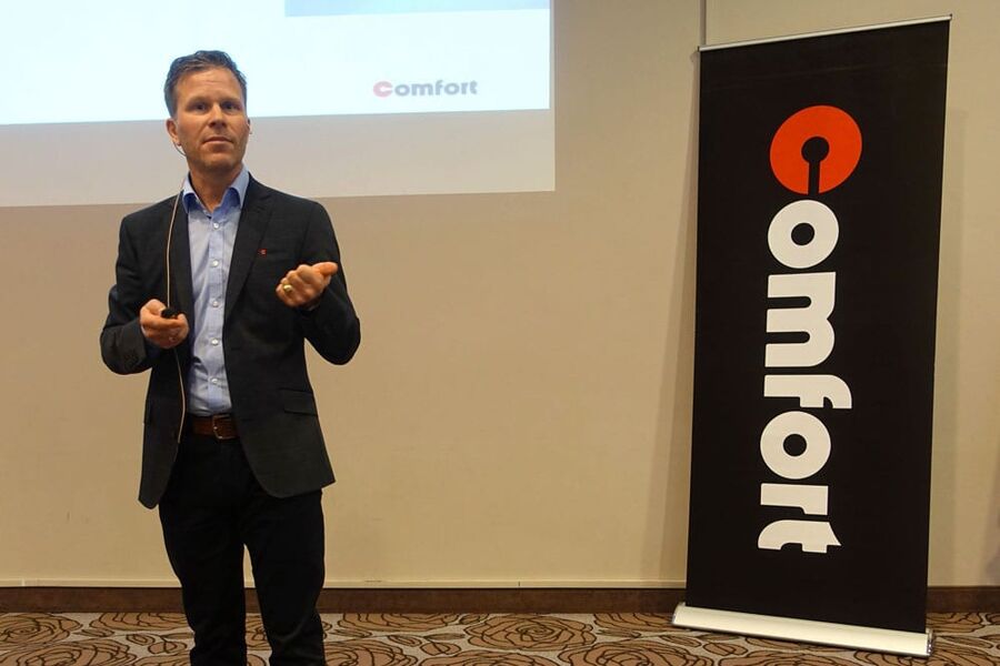 Comfort-kjedens nye adm.direktør, Vidar Skoglund, var på plass under generalforsamlingen i Molde. 