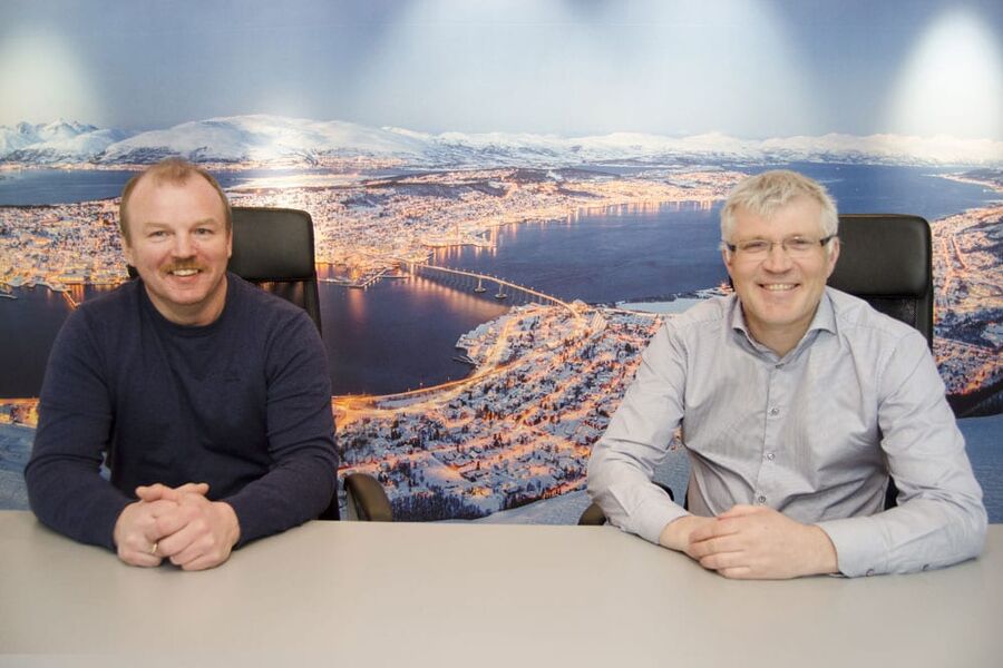 Sjef for elektroavdelingen, Jan-Tore Mortensen og regionsdirektør Torfinn Rolandsen har den siste tiden sikret seg en rekke store flerfaglige prosjekter