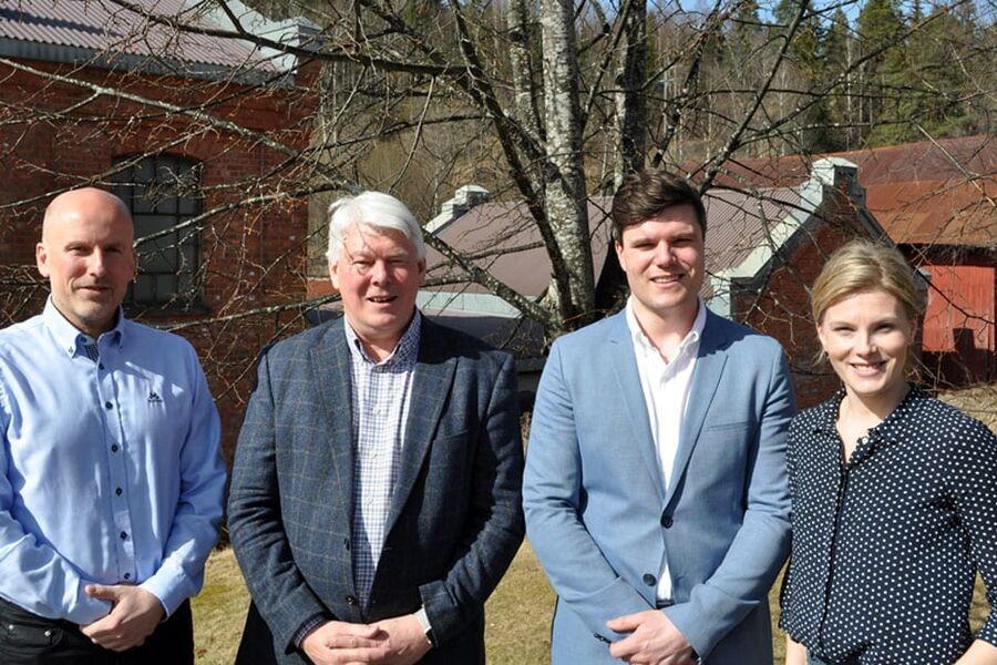 Fra venstre, Knut Skogstad, Pål Martinsen, Johan Martinsen og Pernille Martinsen Westlie.