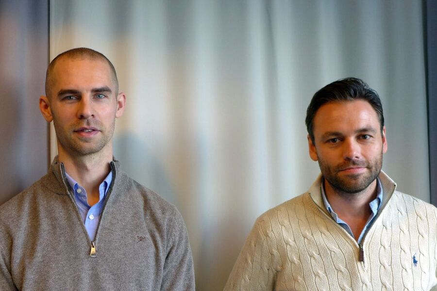  Positivt at HiOA nå tilbyr en deltidsmaster i energi og miljø i bygg, slik at flere kan ta utdanningen, mener Lasse og Eirik. 
Foto: Olav-Johan Øye 