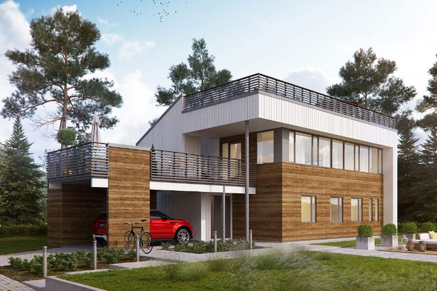 Modell av Systemshus passivmodell, Celsius