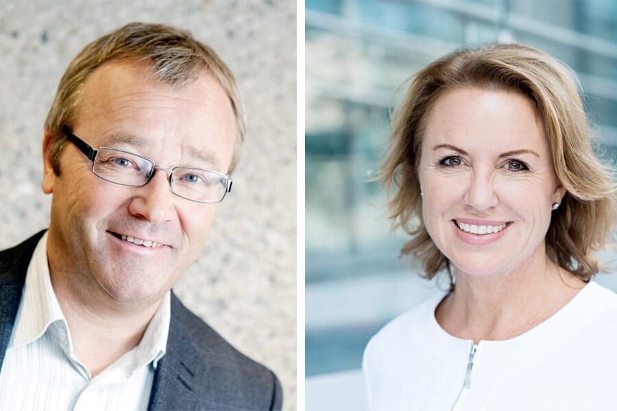 Bengt Herning, som er leder for BAE-rådet og Liv Kari Skudal Hansteen, adm. direktør i RIF.