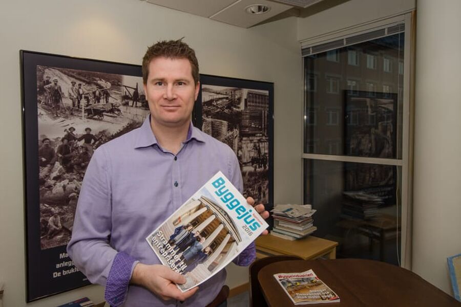 Sjefredaktør i Byggeindustrien, Arve Brekkhus. Foto: Sindre Sverdrup Strand