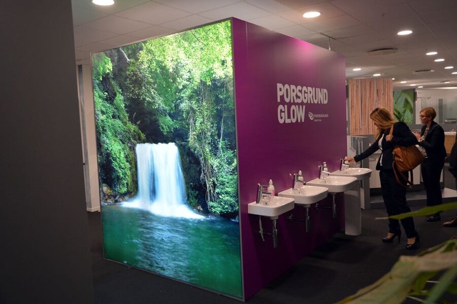 Geberit Norge åpnet for en drøy uke siden et helt nytt showrom på Lørenskog. Nå vises for første gang Porsgrund-, Ifø- og Geberit produktene under samme tak. 