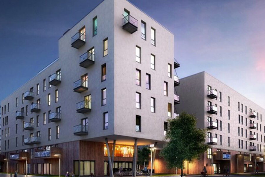 LonaParken bygges på Åsane i Bergen. Tomta er på ca. 40 mål og er planlagt utviklet over 7 salgs- og byggetrinn. 