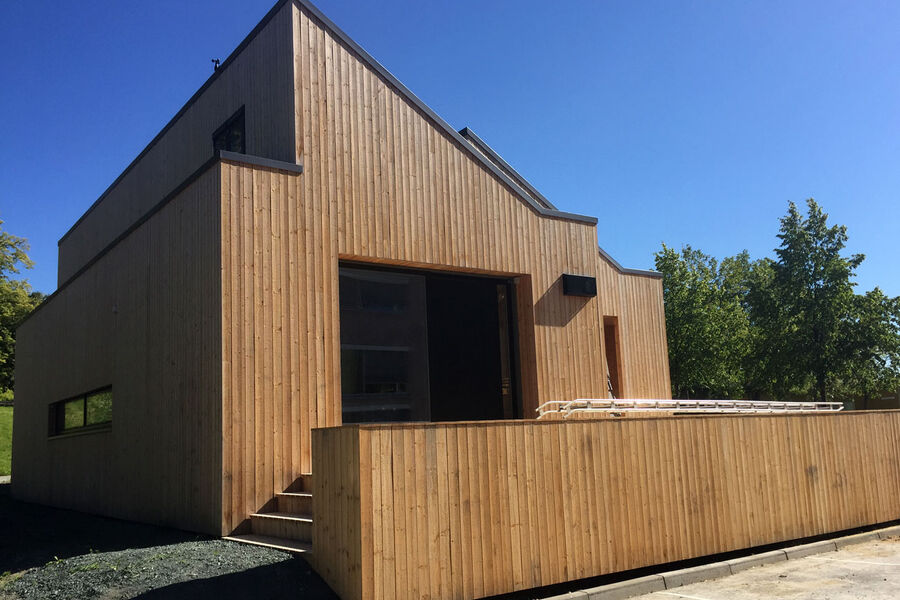 Bildet viser ZEB Living Lab, som brukes til å forske på hvordan ulike beboere benytter ulike typer teknologier, og hvordan forskjellig bruk kan ha innvirkning på energibruken i et nullutslippsbygg. Foto: SINTEF Byggforsk