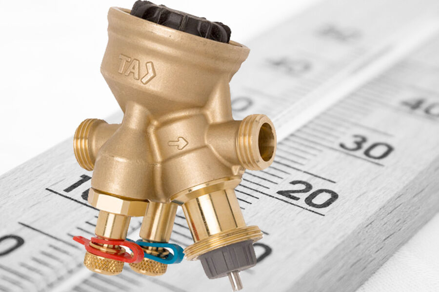 IMI Hydronic Engineerings nye TA-Modulator. Fotomontasje: VVSforum.