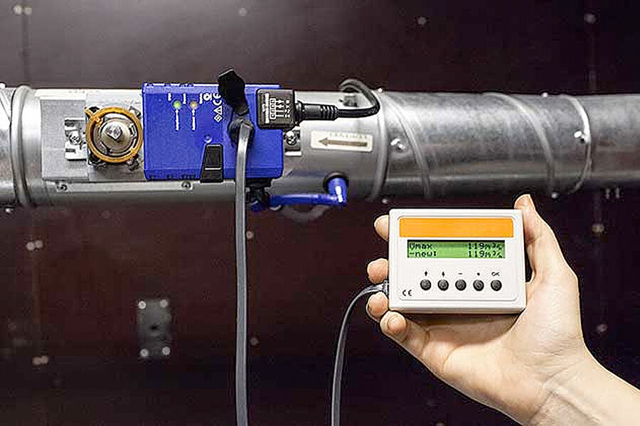 Behovsstyrt ventilasjon (DCV). Innregulering og dokumentasjon av anleggsfunksjon. Foto SINTEF Byggforsk