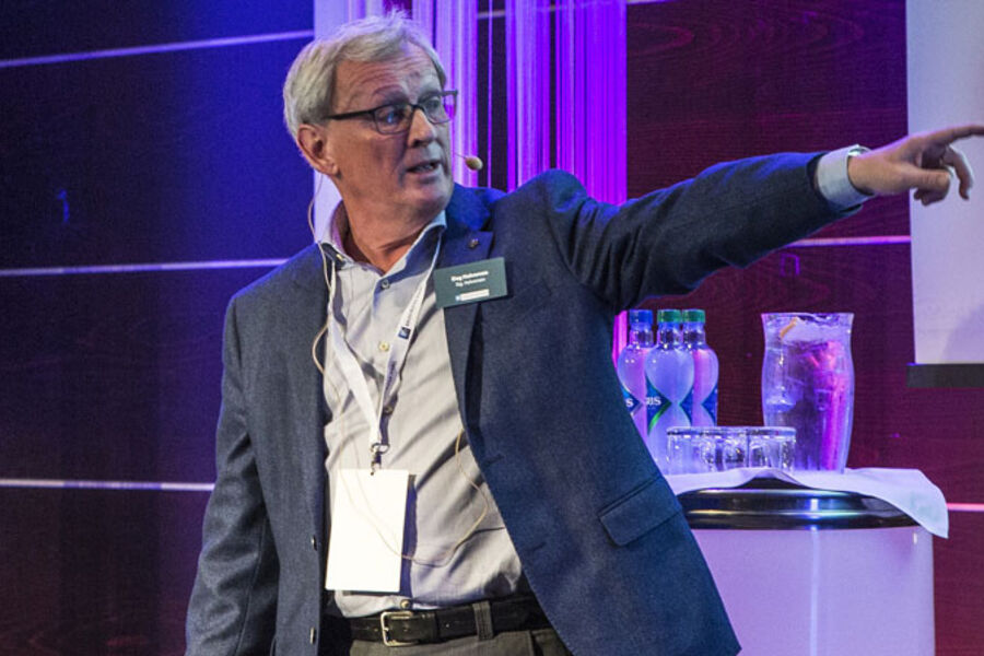 Dag Halvorsen i Rørentreprenørene Norge var klar i sitt innlegg på Multikomfort-konferansen.  