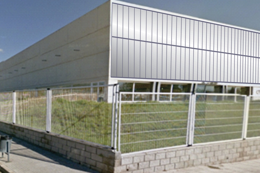 Illustrasjonsbilde - solfangere integrert i sørvendt fasade 
