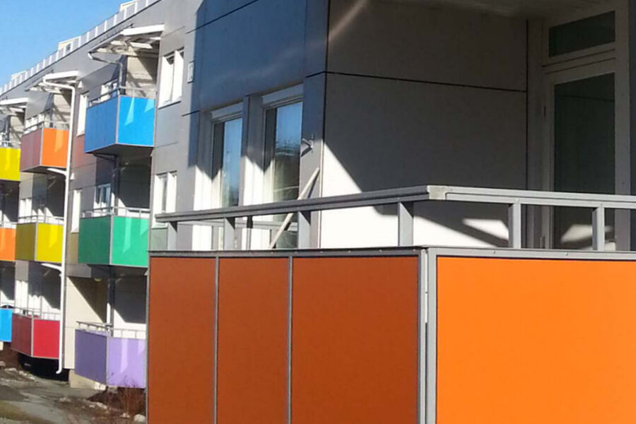 Rehabilitert boligblokk i Trondheim. Foto: Tor Erik Sommernes. 