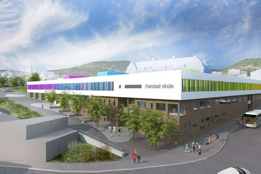 Nye Harstad skole.