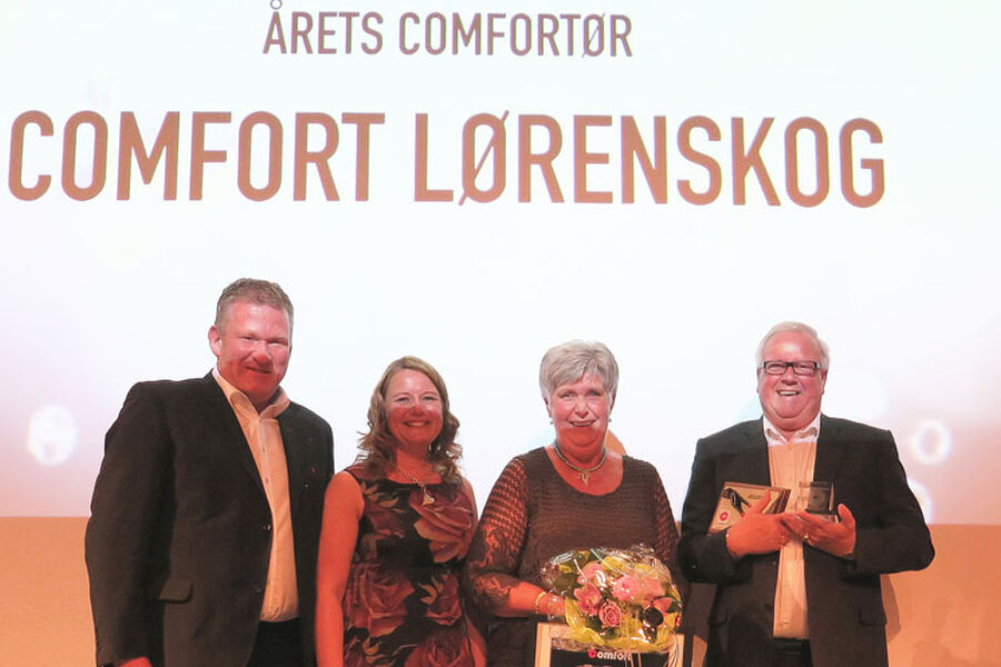 Regionssjef Geir Jansen, Markeds-og kommunikasjonssjef Siw Holter, Eiere av Comfort Lørenskog Lillian og Kjell Almroth . 