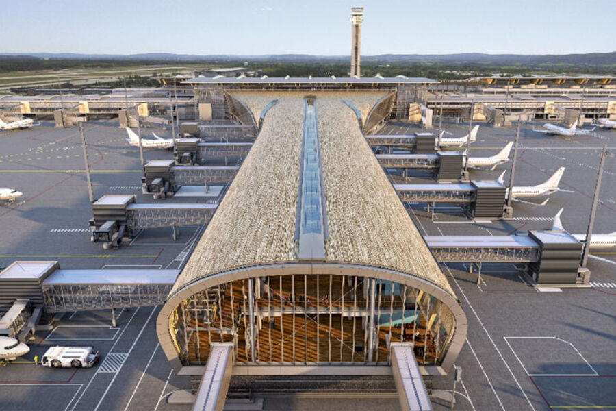 Den nye Terminal 2, eller Pir nord som den også kalles ved Oslo Lufthavn. Foto:Oslo Lufthavn.