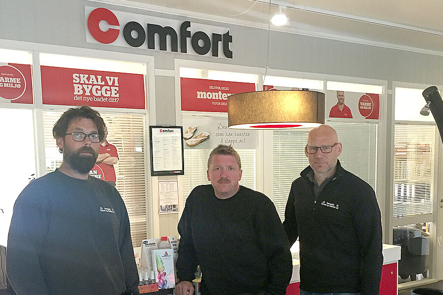 Fra venstre: Bjørn Magne Hyldbakk, Jens E Indergård og Kjetil Løften.