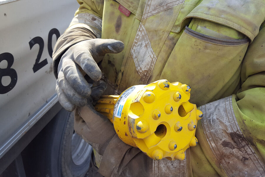 Kraftige saker. Slik ser boreelementene ut. 