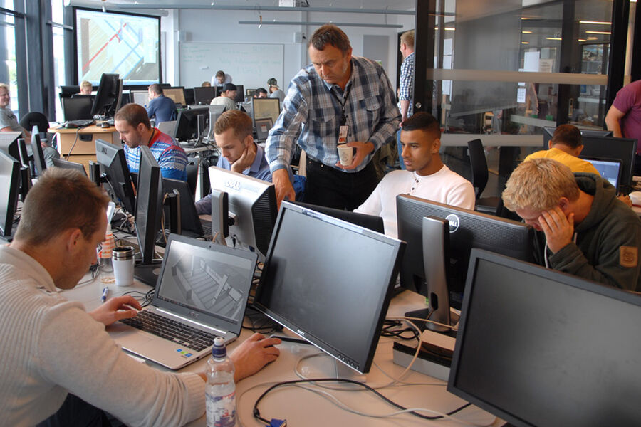 Illustrasjonsfoto, fra BIM-utdannerlsen ved Fagskolen Oslo Akershus,. Foto: VVSforum/Per Henriksen