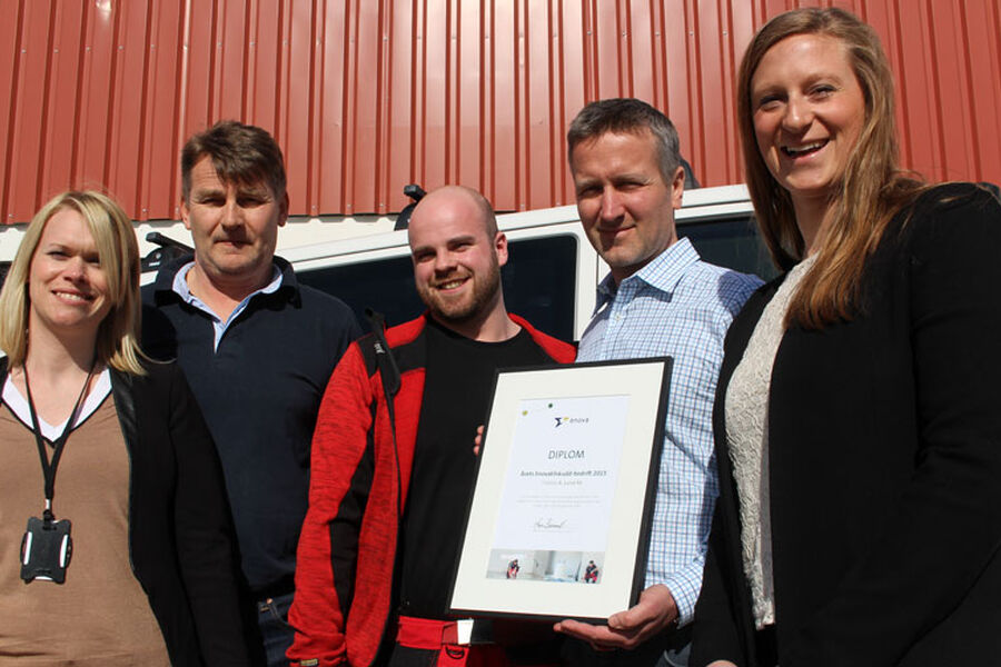 Fra venstre til høyre: Mari Tegnander Solligard (Enova), Øystein Strøm, Steinar Valstad, Øivind Korsnes ( alle K.Lund) og Anna Barnwell.