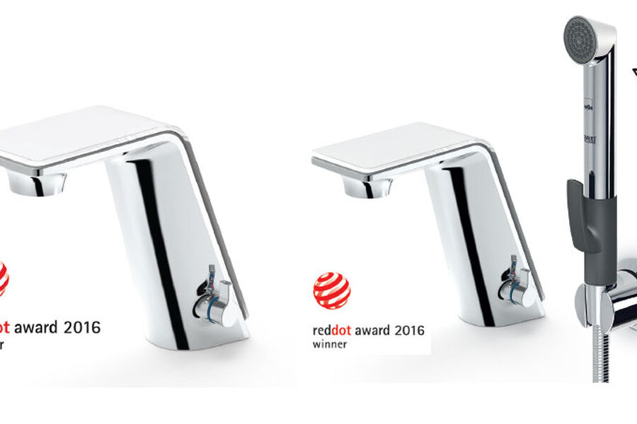 Til venstre: IL BAGNO ALESSI Sense by Oras (8710F) og IL BAGNO ALESSI Sense by Oras (8712F).