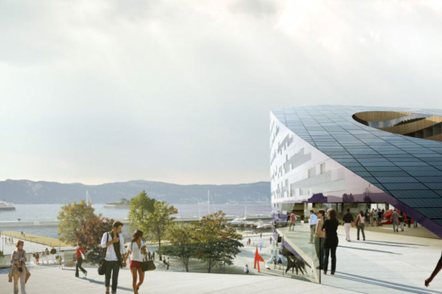 Illustrasjon. Powerhouse Trondheim. Snøhetta