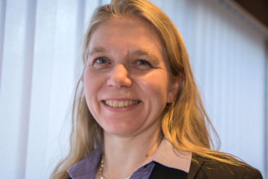 Kari Thunshelle, Sintef Byggforsk skal under fagmøtet prate om forenklet behovsstyrt klimatisering i kontorbygg. Foto: Hilde Kari Nylund. 