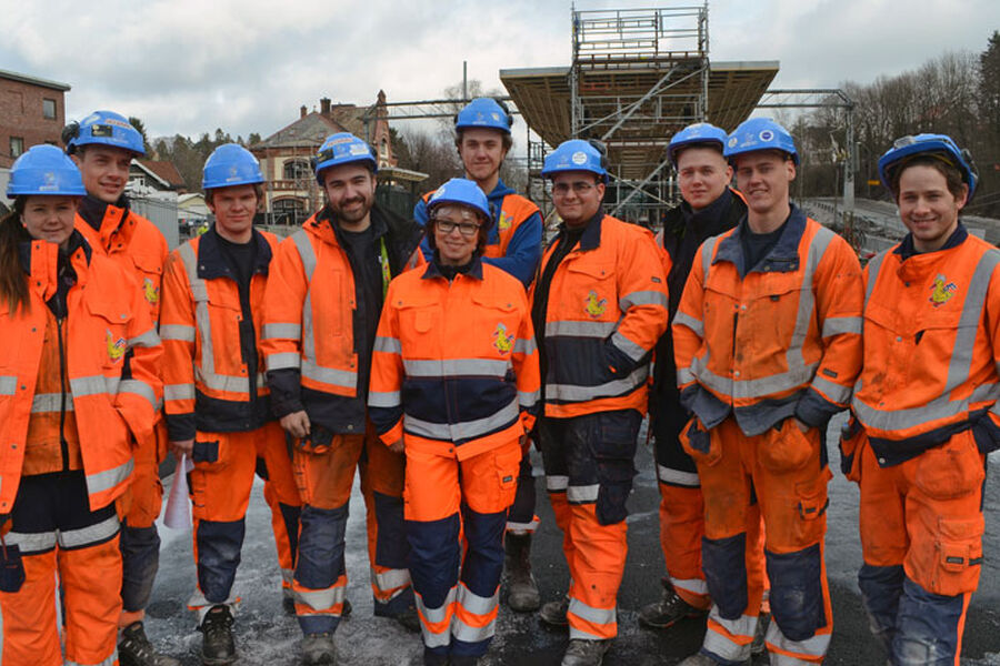 Illustrasjonsfoto. Lærlinger og medarbeidere i Andenes VVS.