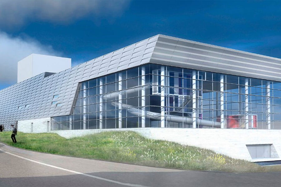 Illustrasjon av det nye Kulturbadet i Sandnessjøen. Foto: Wikipedia. 