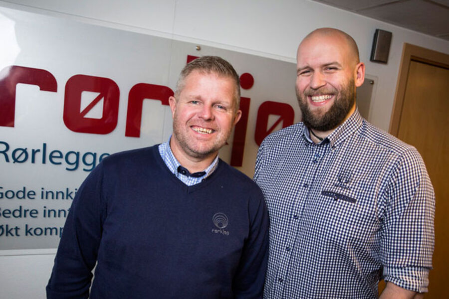 Tom Erik Stræte og Ken Paulsen har nylig begynt i Rørkjøp.  Rørkjøp er en fantastisk
arbeidsplass med mange spennende ideer og planerfor medlemmene og kjeden, sier de to.