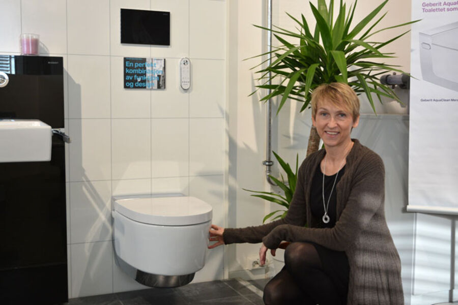 Wenche Sydhagen i Geberit Norge synes det er inspirerende å komme inn i det gode selskap, å være blant de 100 mest innovative selskapene i verden. 