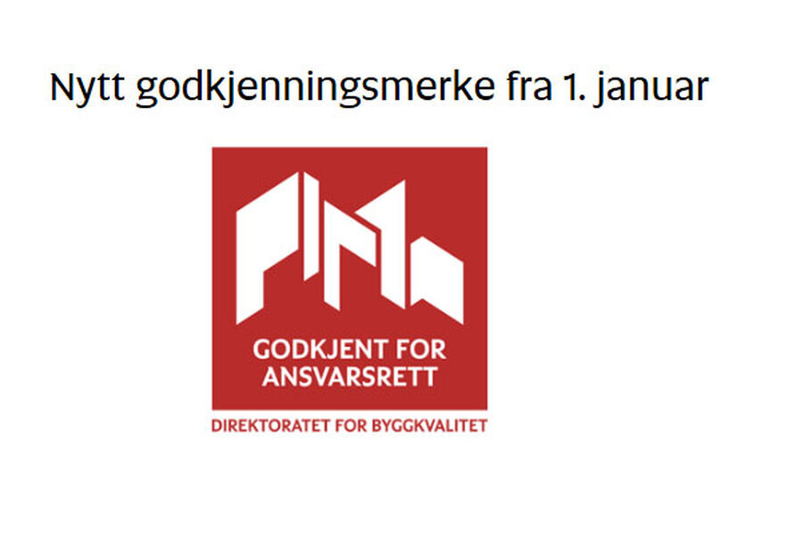 Slik ser det nye godkjenningsmerket utm og som vil gjelde fra 1.januar 2016.