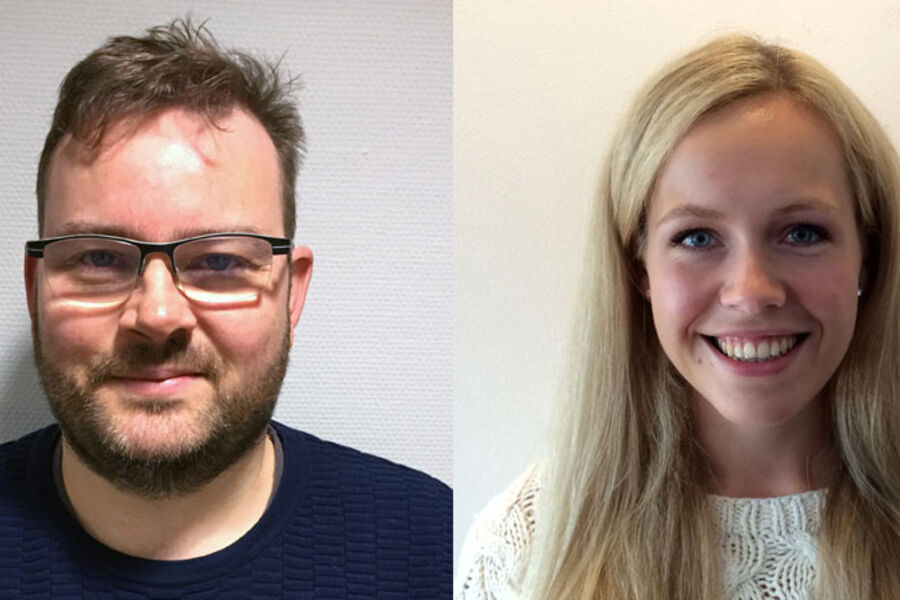 De no nye medarbeiderne ved avdelingen i Bergen er, Ernst Børge Johansen og Birthe Espeland Steinsøy.