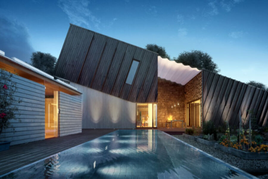 Multikomfort- huset i Larvik,er enestående i sitt slag, og er ved hjelp av nåtidens teknologi bygget for fremtidens bostandard og miljøkrav.