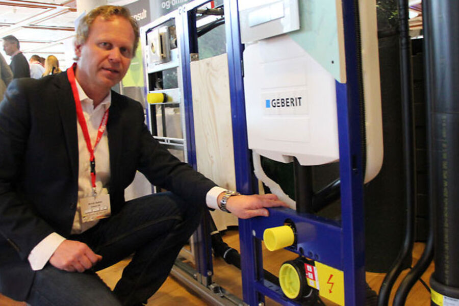 Seniorkonsulent Arvid Aalen, Geberit AS kommer til frokostseminaret om vannsparende tiltak. Foto. Byggedagene