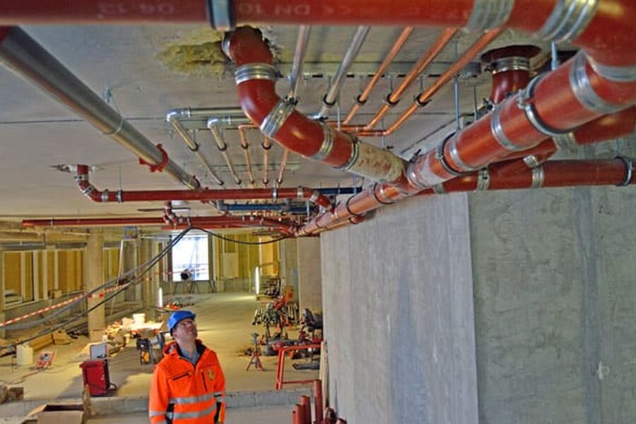 Prosjektleder i Andenæs VVS, Jonas Gustumhaugen synes Tjuvholmen har vært et kjempespennende prosjekt å jobbe med på alle måter. 