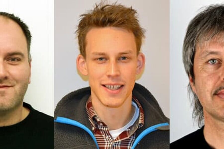 Agust Hilmar Jonsson,  Anders Ustad, og Sten Halvor Monsen. 