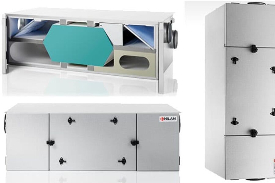 Til Comfort CT150 kan amn også få vann-/ eller el-ettervarmebatteri, el-forvarmebatteri, EM-boks og G4- samt F7-filtre.