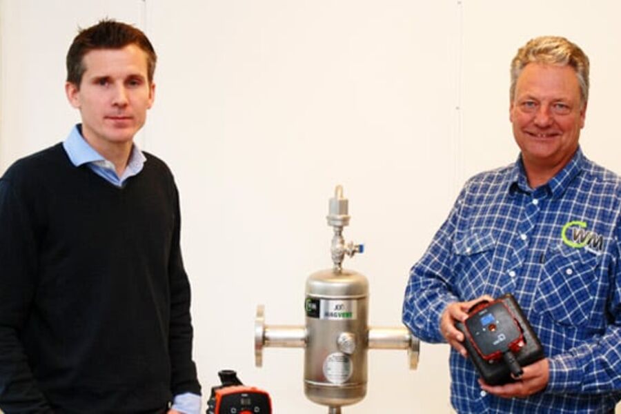 Pontus Lingetoft og Niels Width i WM Teknikk har store forventninger til satsingen på sprinklerutstyr fra Globe. 