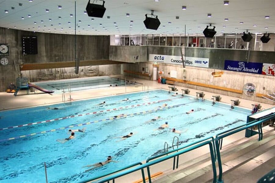 Stavanger svømmehall ble fredah stengt på grunn av mulig legionella-funn. Foto: Stavanger kommune