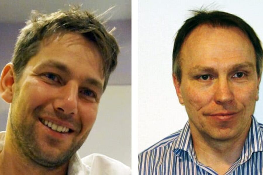 Fra venstre, Jarle Borgar Råheim og Knut Olav Kjærvik