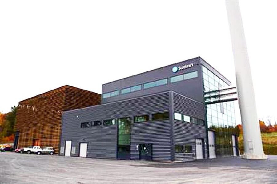 Fjernvarmeanlegget i Ås, det første Statkraft bygger i egen regi på Østlandet.