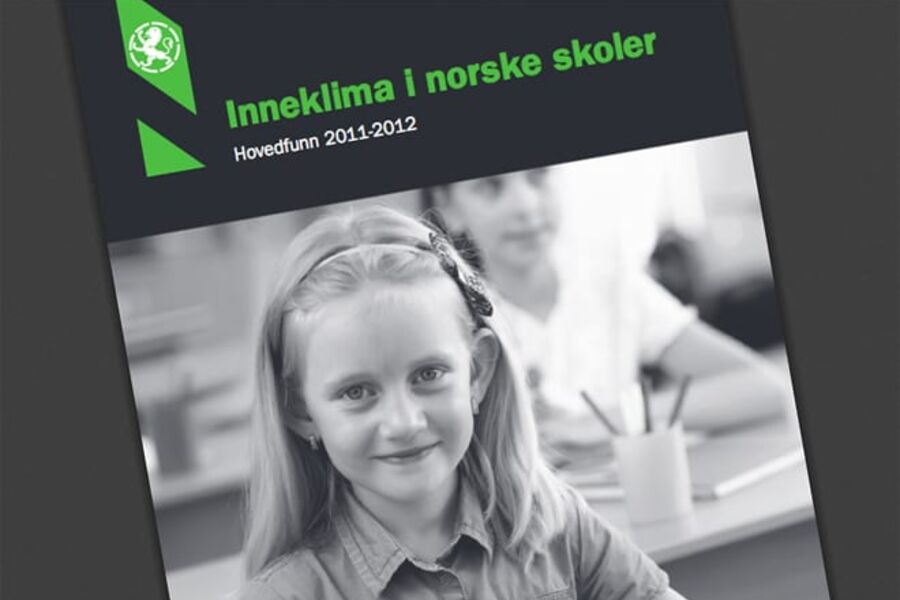 Arbeidstilsynet har gjennomført systematiske tilsyn med inneklima i skoler over hele landet i perioden 2009-2012. Illustrasjoin: Rapportens forside.