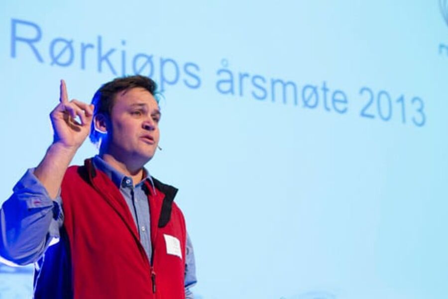 Administrerende direktør i Rørkjøp, Frank Olsen tror på stor vekst i netthandel og nå gleder han seg til åpningen av butikken, som skjer i mars neste år