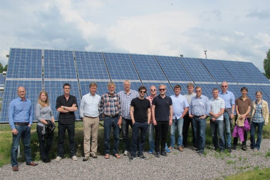 Muklticonsult ser mulighetene med solenergi. Bildet er tatt under et kurs i samarbeid med Solenergiforeningen. Foto: Multiconsult.