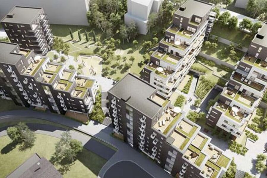 Illustrasjon av Kværnerbyen