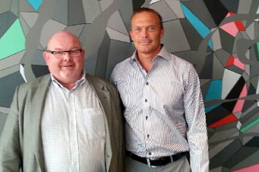 Salgssjef Knut Anton Hole, og VD Mikael Lunneryd i Macro International AB er begge mer en klare for å bearbeide det norske markedet.