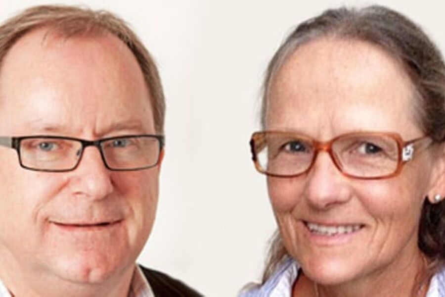 Egil Bøckmann, direktør for COWI Norges vanndivisjon og Aquateams leder Eilen A. Vik 