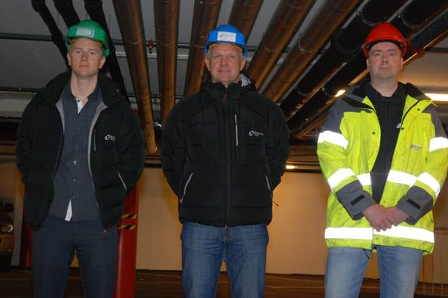 Anders Ranheim, Helge Ranheim og Thomas Albech under en av rørgatene i Vulkan Nord.
 
