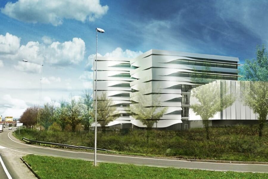 Resirkulert aluminium og en arkitektur som skjermer for sola. Slik vil det nye bygget på Ryen i Oslo bli når Schneider Electric flytter inn i nye leide lokaler i begynnelsen av neste år.