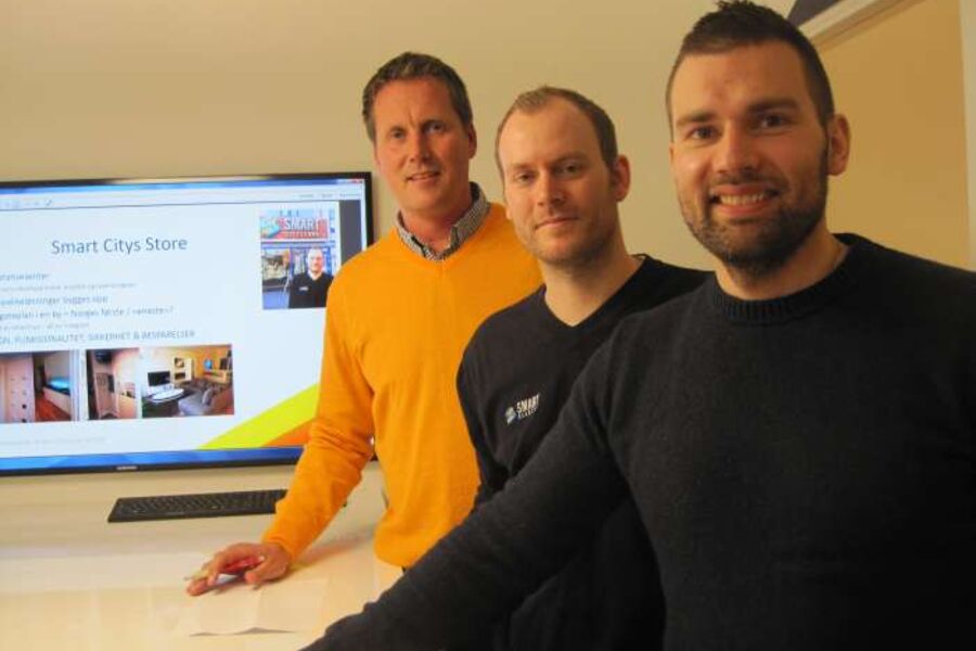 Her ser vi fra v. Øystein Nilsen, Thor Bergli og Magnus Fosjord. 